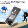 IMAK Чехол для iPhone 17 Pro Совместим с MagSafe Ударопрочный PC TPU Прозрачная Защитная Крышка для Телефона