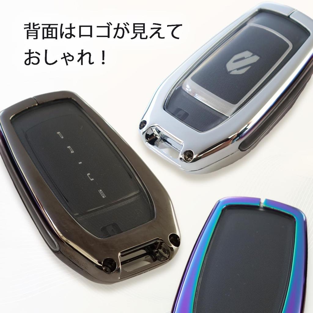 Smart Key Case Cover Alloy Material Toyota Car New Model Voxy Noah 90 Alphard 30 40 Series Harrier Crown RAV4 Compatible Custom Accessory Parts [MKMC]