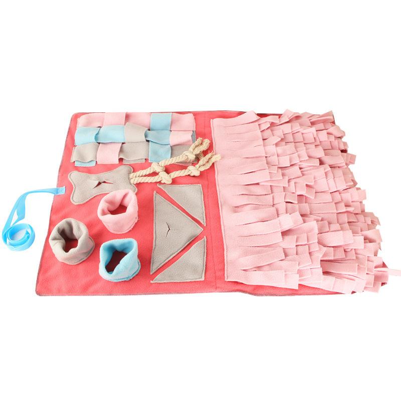 Коврик для собак, нюхательный коврик для домашних животных, коврик против удушья, одеяло для дрессировки кошек, собак, рабочая игрушка для носа, интеллектный коврик для замедления кормления домашних животных