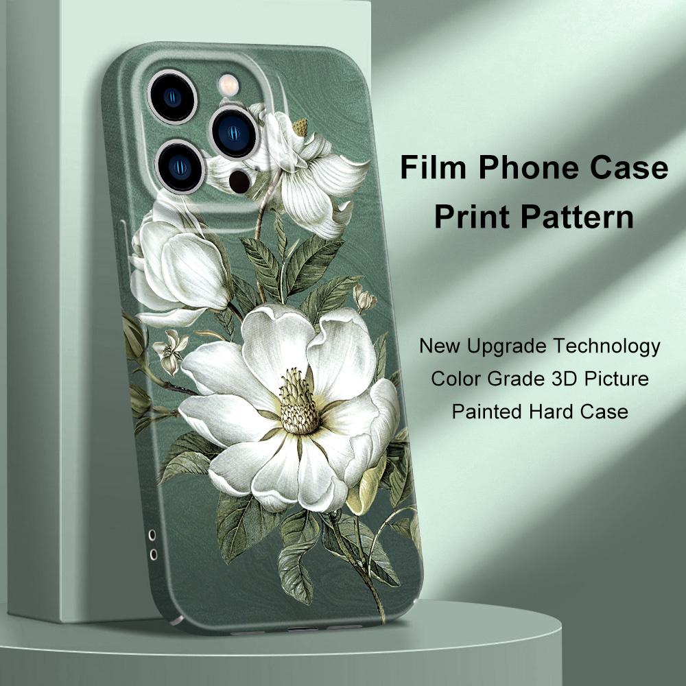 Потрясающий чехол для телефона с магнолиями для iPhone 13 12 11 7 8 6 6S Plus Pro Max Mini X XS XR SE 2020 2022 Пленка Жесткая Крышка