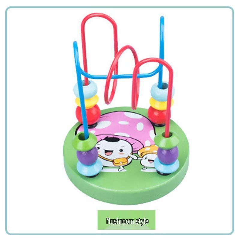 Animal Wooden Bead Maze Puzzle Toy for Early Childhood Education