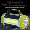 Portable Lamp Solar Flashlight with Handle USB Rechargeable 7 Modes High Lumens IPX5 Waterproof LED Work Light Camping Torch