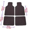 4pcs Universal Leather Car Floor Mat Car-Styling Interior Accessories Mat Floor Carpet Floor Liner Waterproof Foot Pad