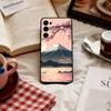 Япония Гора Фудзи Вишня Чехол для телефона для Samsung S25, S24, S21, S22, S23, S30, Ultra, S20, Plus, Fe, Lite, Note, 10, Черный чехол