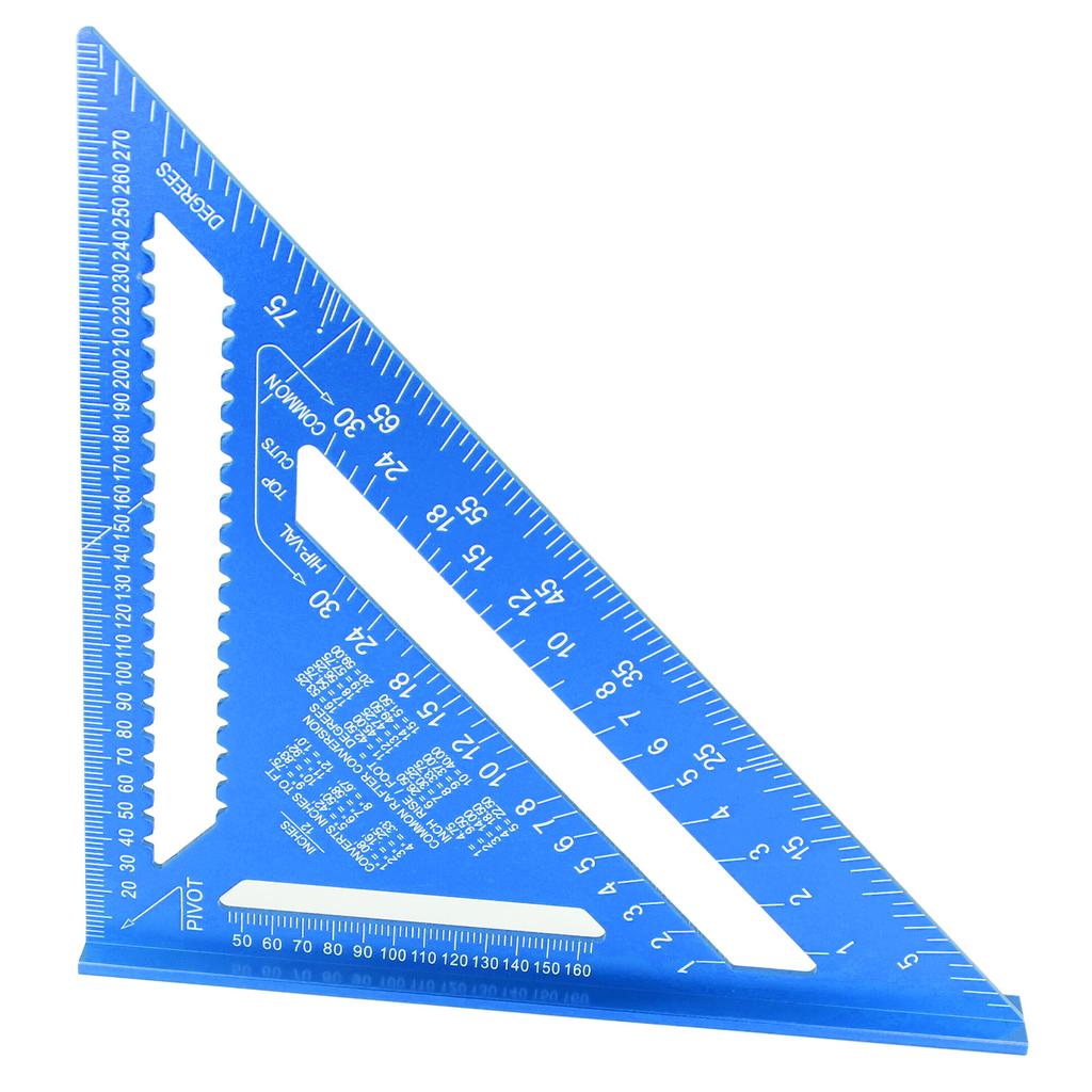 12-дюймовый стропильный угольник 45 90 градусов плотницкий треугольный линейка алюминиевый сплав деревообработка метрическая