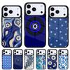 Чехол для телефона 'Сглаз' для iPhone 17 16 15 14 13 Pro Max Задняя крышка для 12 11 Pro Coque