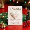 Volleyball Heart Pocket Hug Handmade Encouragement Token Symbol of Teamwork Courage Inspirational Gift for Volleyball Lovers Family And Friends