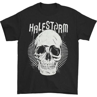 Редкая черная хлопковая футболка группы Halestorm, все размеры NI1184