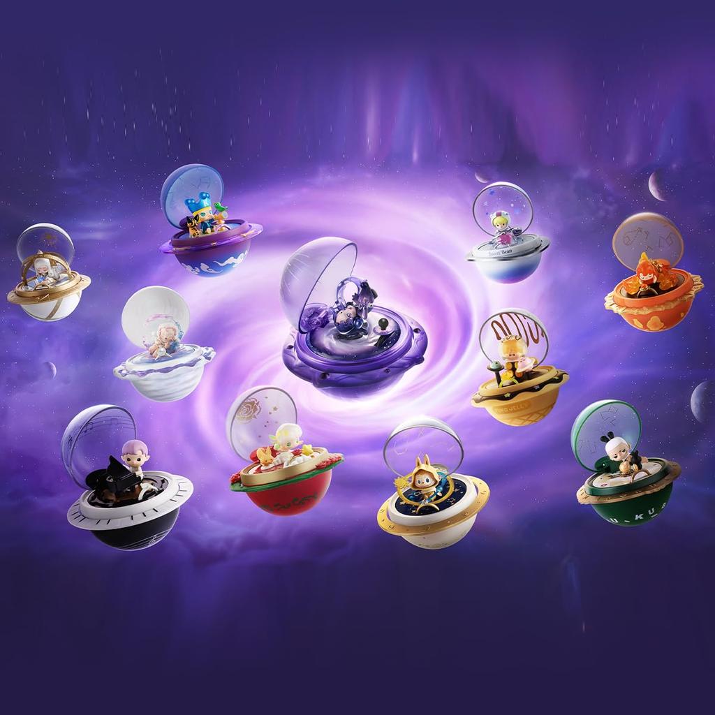 POP MART Романтический набор сцен из коробки с кольцами POP MART Gacha Gacha Blind Box Фигурка из пластиковой модели Премиум-игрушка Мягкий винил Оригинальный персонаж Подарок на день рождения [1