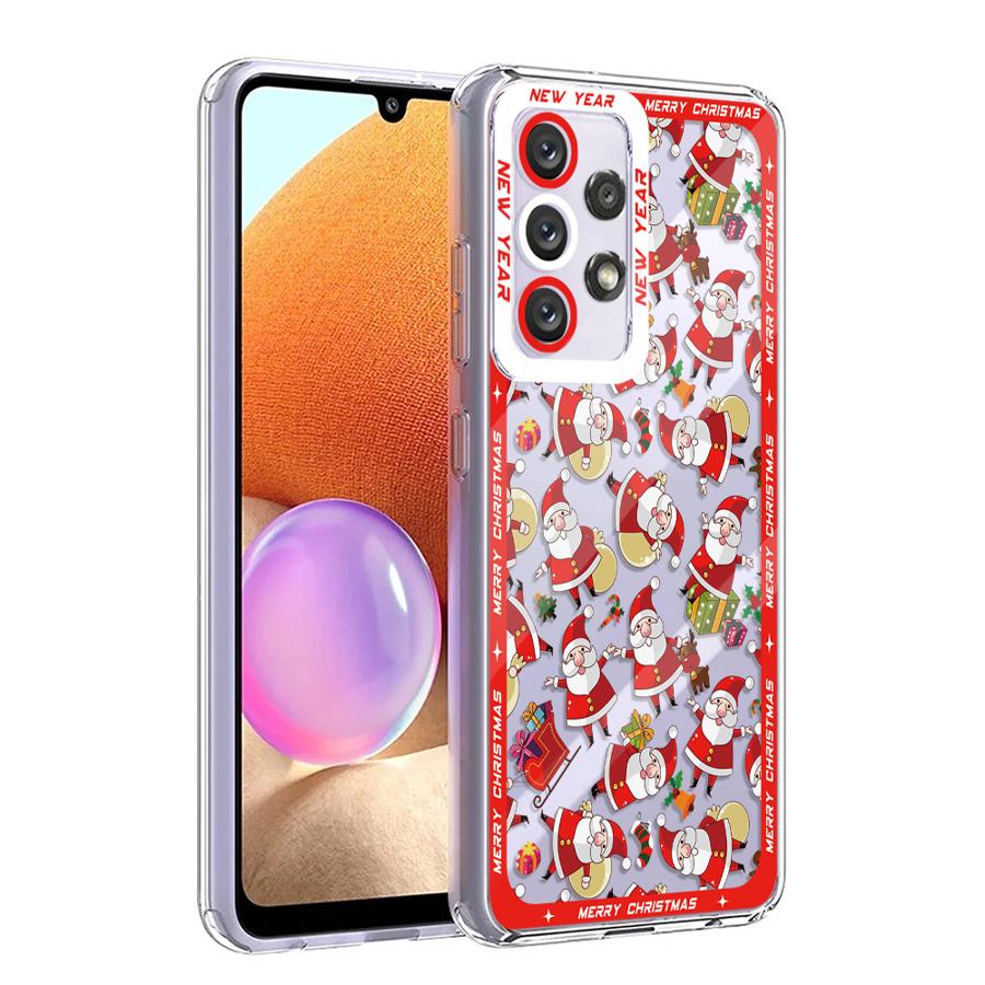 Зимний чехол Merry Christmas для телефона Samsung A13 A14 A15 A23 4G 5G A24 4G A25 A33 A34 A53 A54 A73 A35 A55 5G сумка