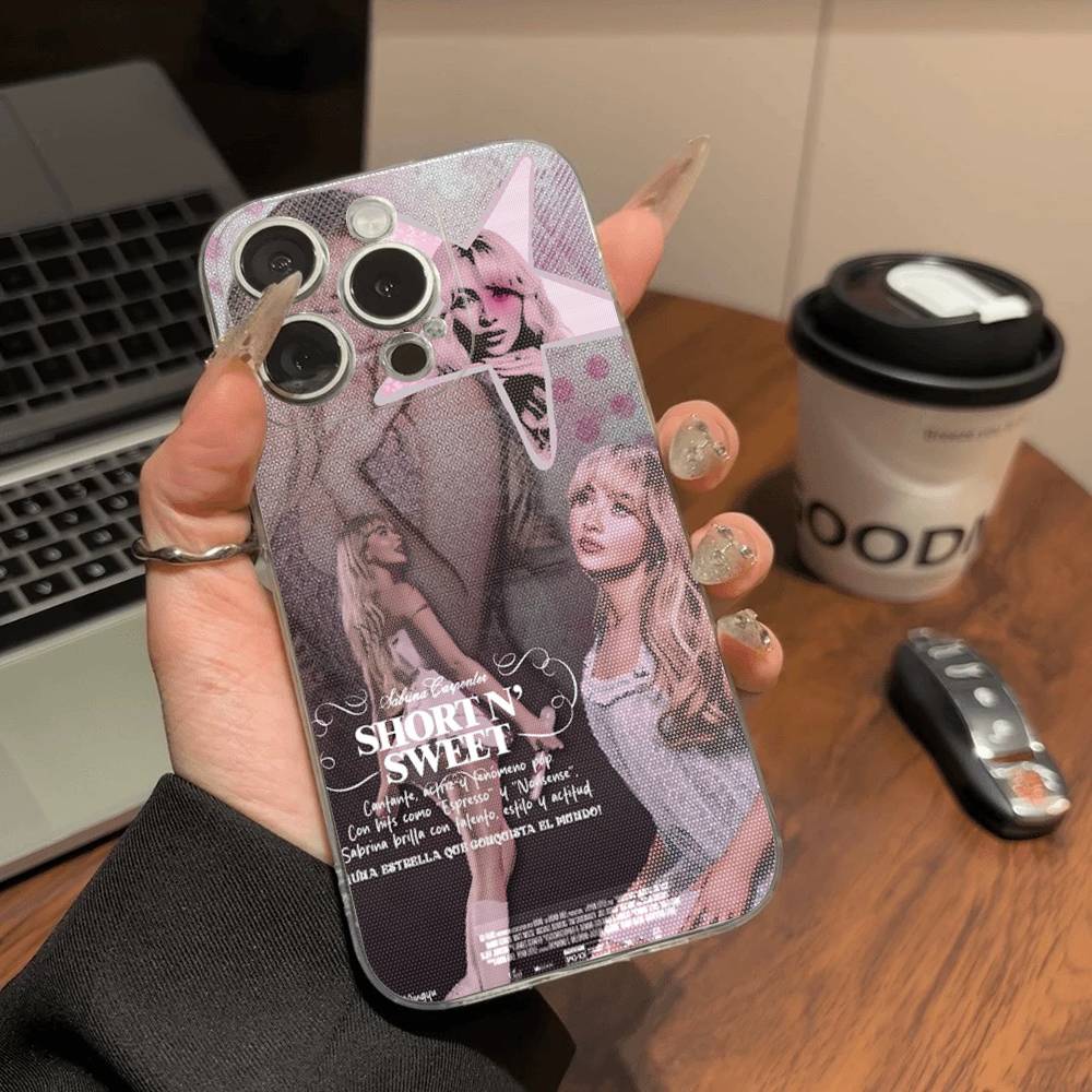 Певица S-Сабрина Карпентер Прозрачный Чехол Для iPhone 11 12 13 14 15 16 17 Air Pro Max Plus Mini Ударопрочный Чехол