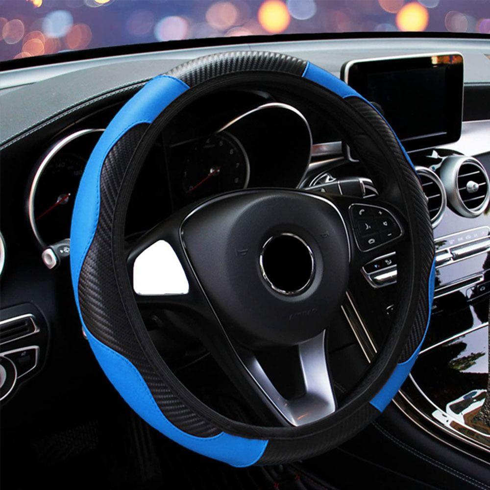 Fiber Car Interior Automobile Decoration Handlebar Cover Multiple Colour Car Steering Wheel Cover