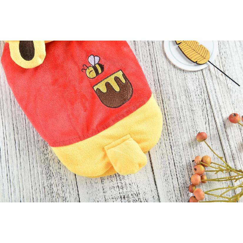 Yellow Bee Winter Dog Cat Coat Thicken Loverly Yorkshire Pull Chien Petite Taille Pet Clothes XS XXXL Small Medium Pitbull Goods