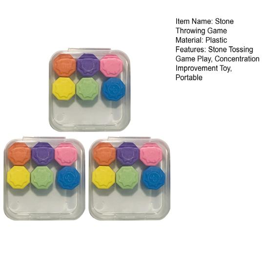 Корейский игровой набор для метания камней Jacks Stone Pebble Grabbing Toy с ящиком для хранения, игровой набор для метания камней для детей и взрослых, рука-глаз