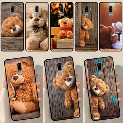 Чехол с милым медведем для Samsung Galaxy J3 J5 J7 2017 A3 A5 J1 2016 J4 J6 Plus A6 A7 A8 A9 J8 2018 Coque