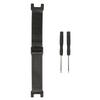 Metal Mesh Watch Band Smartwatch Wrist Strap Replacement Bracelet for Amazfit TRex Pro(Black )