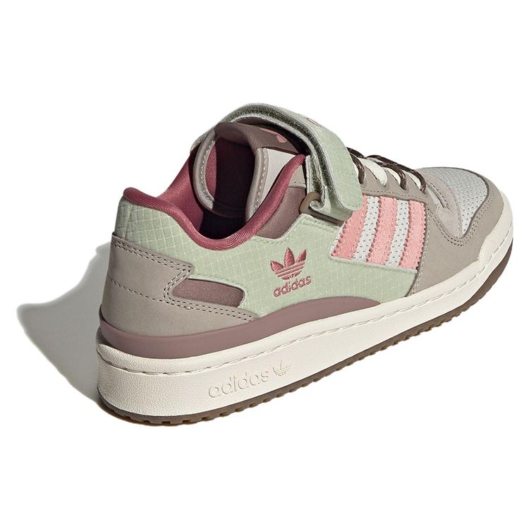 adidas Оригинальные низкие кроссовки Forum Leather Женские кроссовки Коричневый Зеленый Розовый IG1581