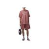 Fear of God Essentials Тяжелая футболка с круглым вырезом Малиновая Мужские Топы Красный 125BT242006F