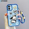 KEYSION Противоударный чехол для VIVO Y15S Y15A Y15C Y16 со шнурком, мягкий силиконовый чехол для телефона с милой 3D-мультяшной куклой для VIVO Y01