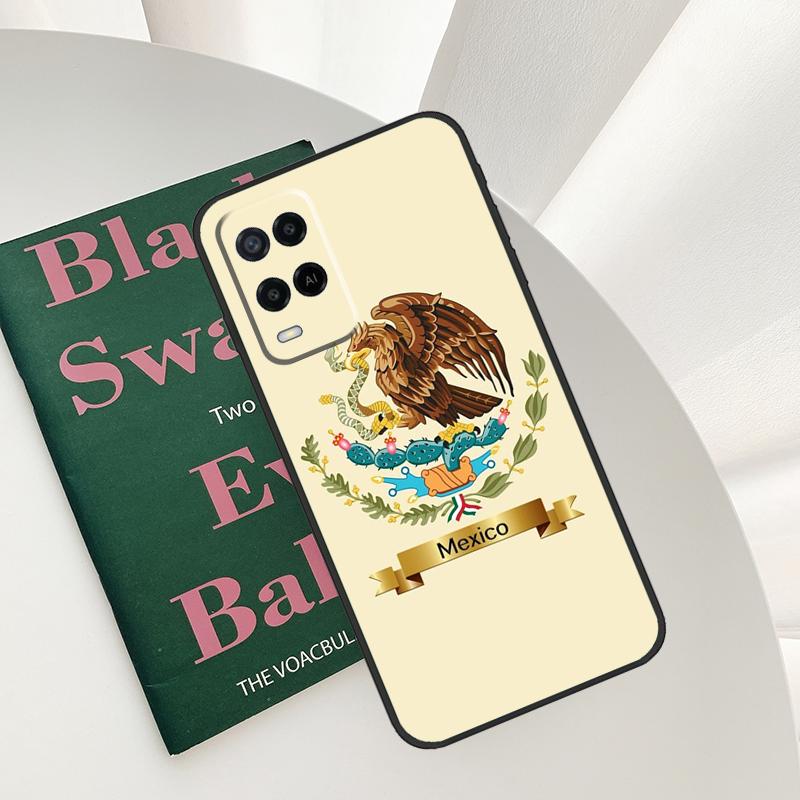 Mexico Flag Case For Oppo A54 A74 A94 A54S A57S A15 A16 A17 A52 A72 A76 A96 A58 A78 A98 A77 A5 A9 Cover