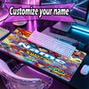 Custom Name Personalized Superman Pattern Mousepad, Laptop PC Desk Mat, Decorative Desk Mat for Home Keyboard Pad Gift