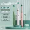 Sonic Electric Toothbrush with 5 Replacement  Toothbrush Heads 5 Gear Vibration Waterproof Whitening Teeth Brushes for Adults