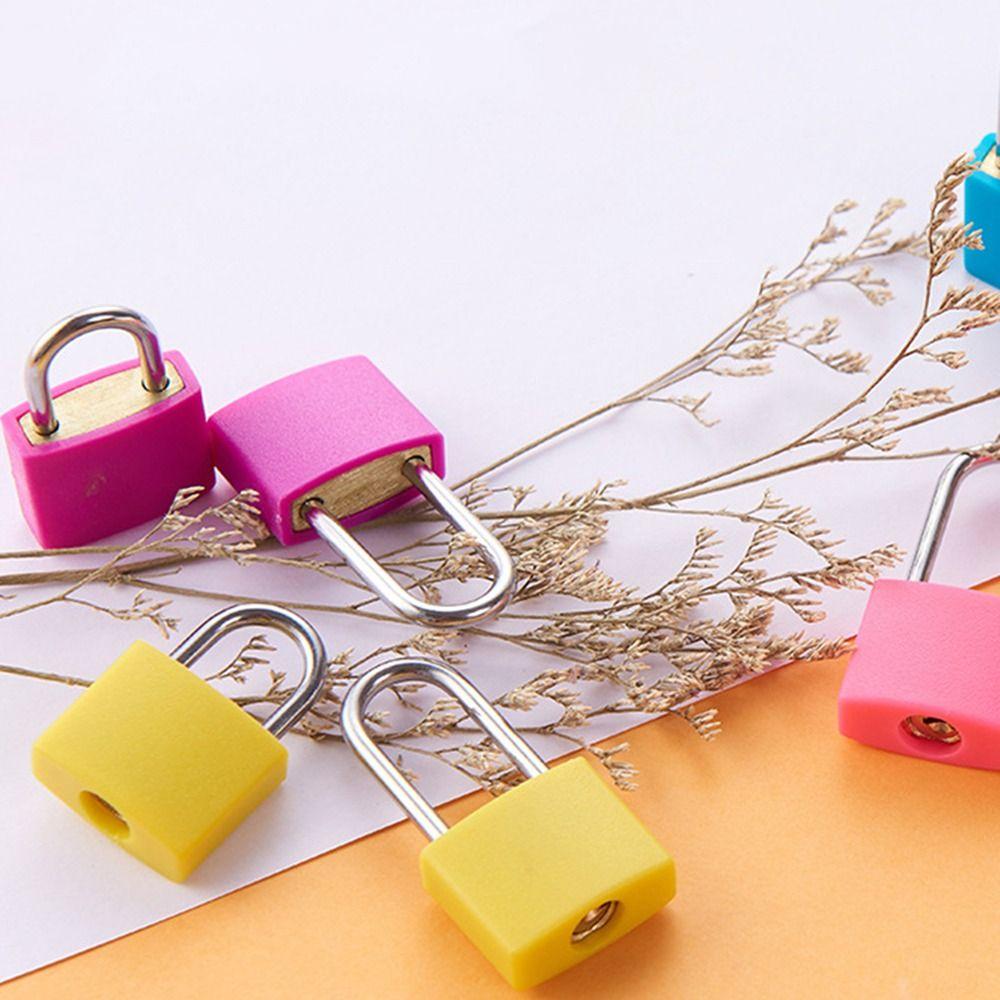 23mm Mini Suitcase Diary Lock With 2 Keys Anti-Theft Drawer Cabinet Padlock Multicolour Travel Bag Zipper Lock Home Decor