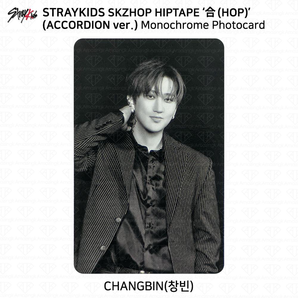 Stray Kids SKZHOP HIPTAPE HOP Аккордеон Официальная фотокарточка Unit Monochrome