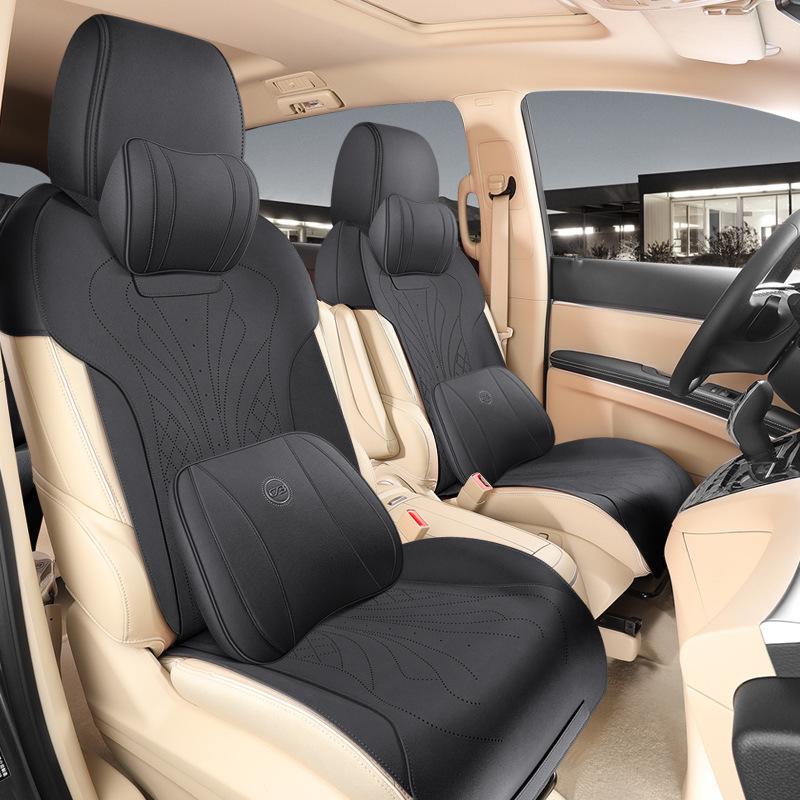 Buick GL8 Car Seat Cushion: Semi-Surround Suede Saddle Pad