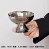 Retro Stainless Steel Ice Cream Cup Ins Style Pudding Dessert Cup Fruit Yogurt Salad Serving Dish High Base Bowl Bar Dinnerware
