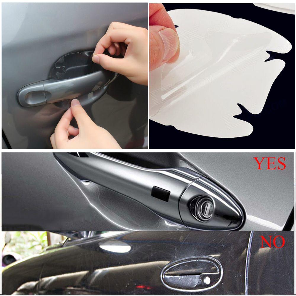 Durable Universal Invisible Sticker Car Door Handle Scratches Guard Protector Protective Cover Film