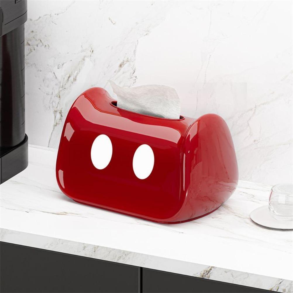 Cream Style Tissue Box Creative and Cute PP Tissue Case Living Room Dining Room Desktop Napkin Holder Desktop Decoration Gift