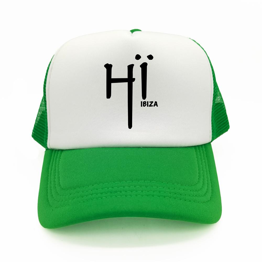 Hi Ibiza Trucker Cap Unisex Hat Baseball Cap Cool Summer Unisex Mesh Net Hi Ibiza Hat MZ