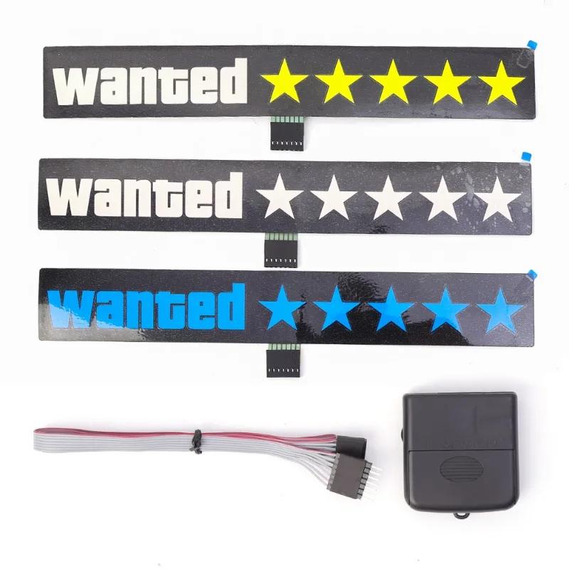 Электрический светодиодный стикер для автомобиля «Требуется пятиконечная звезда» El Cold Light Car Sticker Auto Moto Led Light-Emitting Signs Car Decals