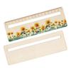 1 Piece Cute Cartoon Wood Straight Ruler Kawaii Tools Stationery Cartoon Drawing Christmas Gift Office School Measuring