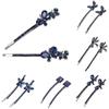 Accessories Women Girls Barrette Hairpin Bling Headwear Edge Clamp Crystal Rhinestone Hair Clip