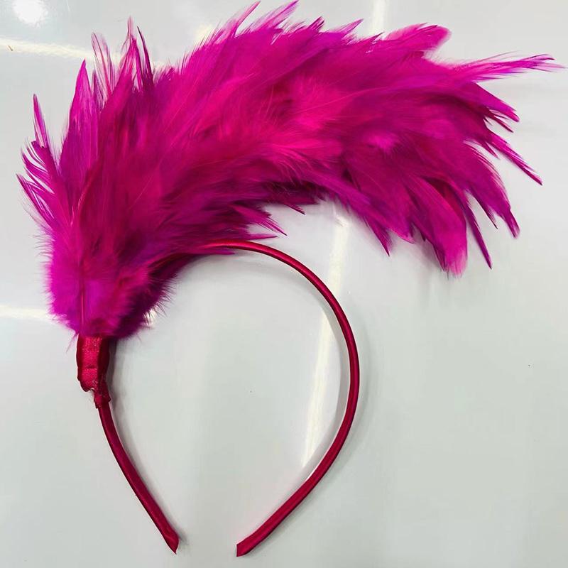 1PC Feather Headband Hair Accessories Performance Jewelry Flapper Headpiece Party Stage Vintage Women