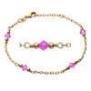 [K1824] - Gold Plated Bracelet 'Sissi' Rose Gold - 4 Mm