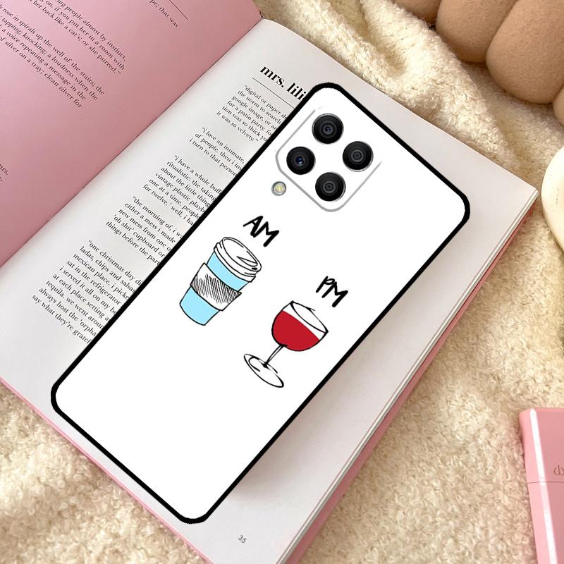 Coffee Wine Cup Case For Samsung Galaxy M11 M12 M13 M14 M15 M06 M16 M36 M56 M31 M53 M32 M52 M35 M55 M34 M54