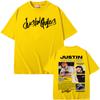 Singer Justin Quiles Album 2025 Tour Graphic T-shirt Men's Clothing Vintage Hip Hop T Shirts Cotton Loose Short Sleeve Tee Shirt