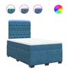 Maison Exclusive - Sommier à lattes de lit et matelas bleu 120x190 cm velours