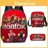 Просторный нейлоновый рюкзак Roblox 20-35 л, дышащий мультяшный рюкзак для студентов, для путешествий