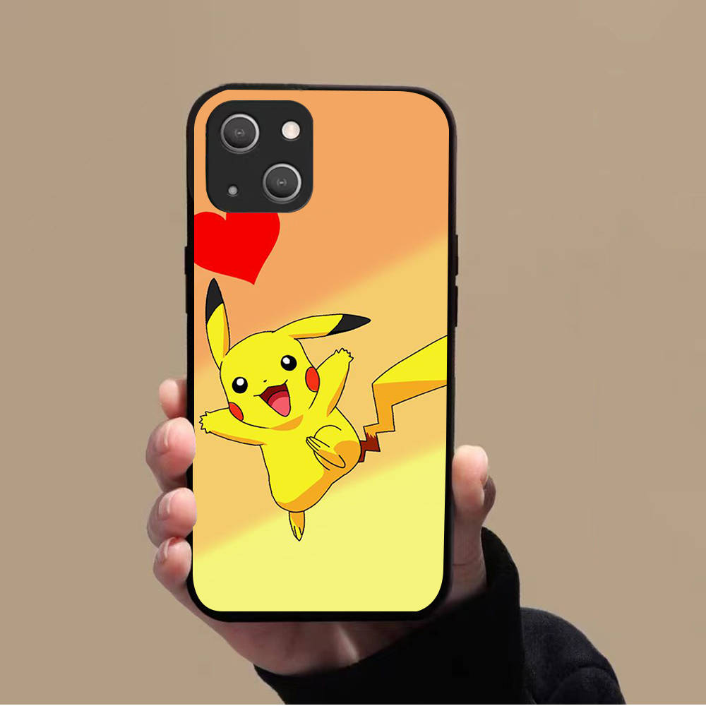 Мягкий чехол KK-44 Pikachu для Xiaomi Poco F5 F6 M6 X3 X6 Redmi 10A 10C 12C 13C 9A 9C 9T A3 A3X Note 8 9 10 11 12 13 C65 C50 C51 C55 Pro Plus 4G 5G