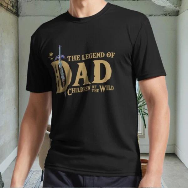 New The Legend Of Dad Chil Active Logo Men's Black T shirt Funny Size S to 5XL
