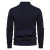 Gant Embroidered Stand Up Collar Cotton Men's Sweater Casual Half Zipper Solid Color Pullover High-quality Men's Knitted Sweater