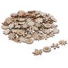 100 Pieces Flower and Leaf Wooden Ornaments Crafts DIY Scrabook Cardmaking