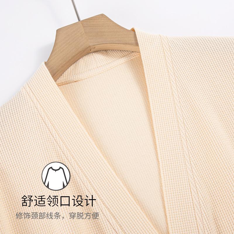 Pajamas Men'S Pajamas Spring And Autumn Autumn Cotton Long Sleeve Bathrobes Men'S Cotton Thin Large Size Yukata Homewear