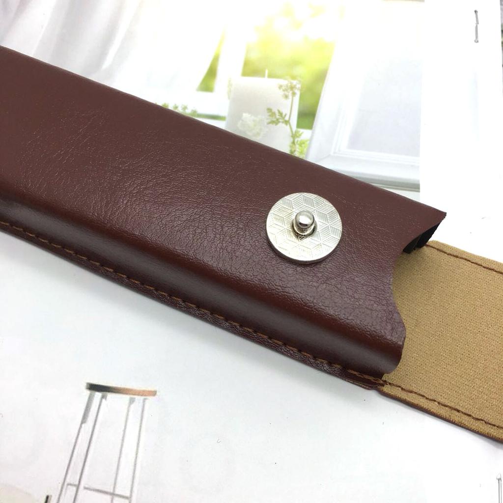 Классический кожаный футляр для очков для пресбиопии, женский элегантный кожаный футляр, подходящий для более узкого футляра для очков для чтения, роскошный и элитный
