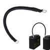 Battery Inverter Connection Cable Set with Terminals 6AWG 50cm PVC Wire Stranded Red Copper Core Tin-plated Lug Cable Sets