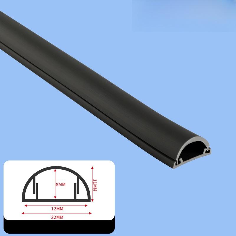 1pc 39.37in/78.74in Slot Floor Cord Cover Self-Adhesive Cord Protector Extension Wiring Duct Protector Electric Wire Slot Cable